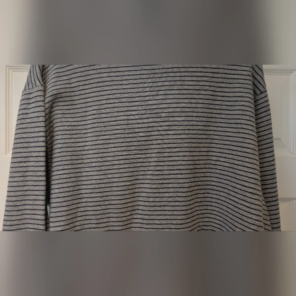 Polo Ralph Lauren Men's Gray Navy Striped Long Sleeve Shirt 100% Cotton Size XXL - Picture 11 of 13